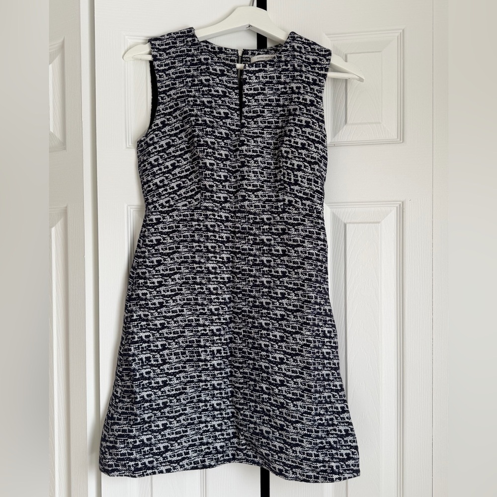 Diane Von Furstenberg DVF Yvette Tweed A-Line Mini Dress